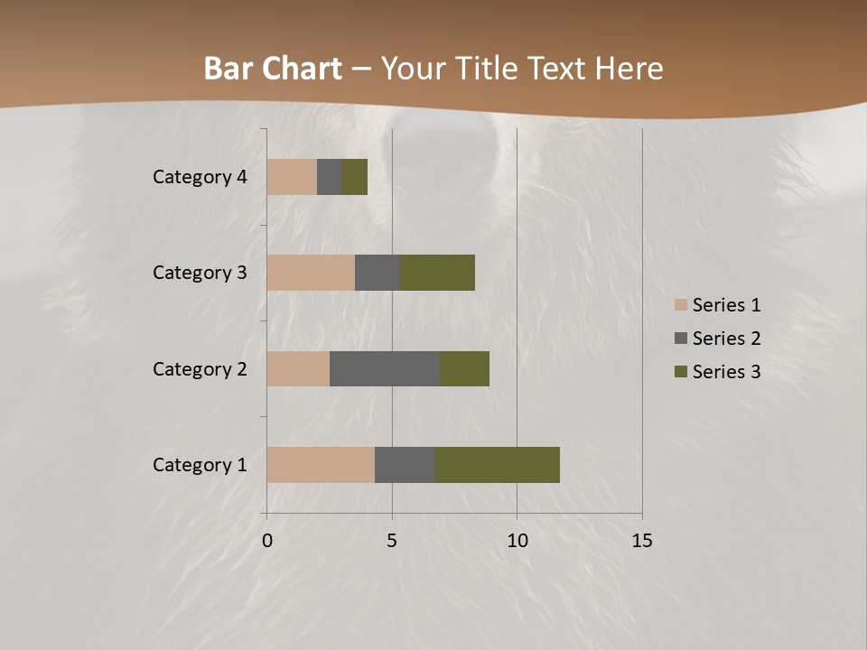 A Brown Bear Standing In Front Of A Mountain PowerPoint Template