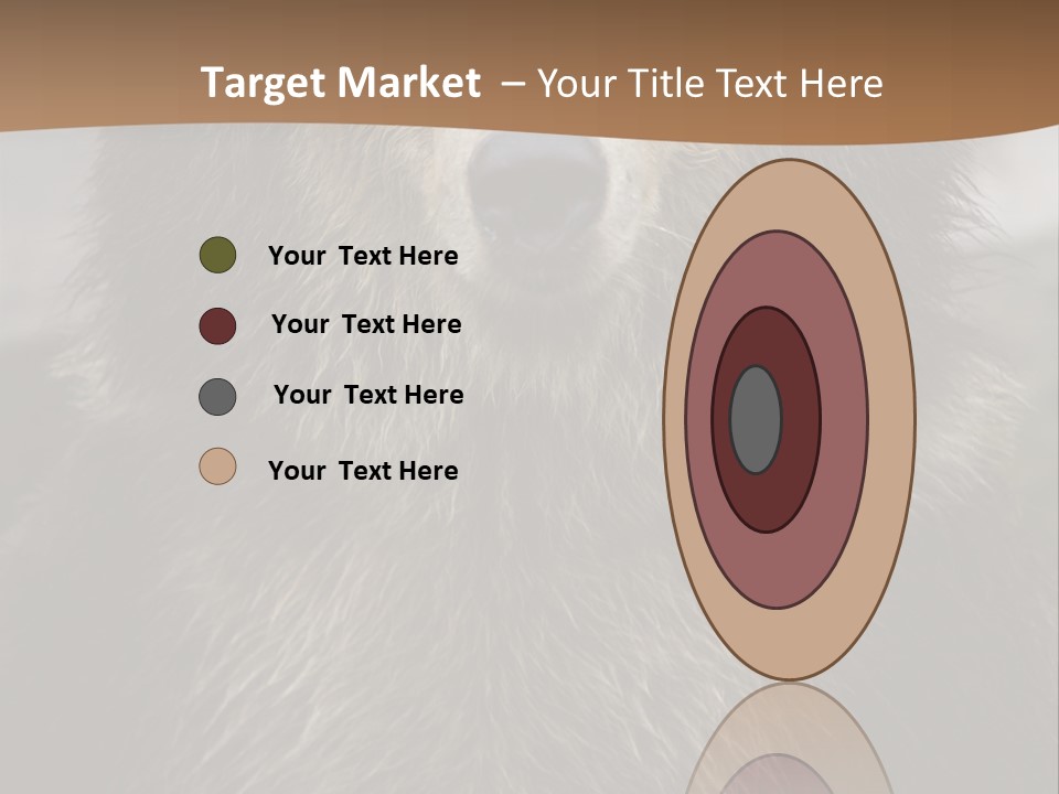 A Brown Bear Standing In Front Of A Mountain PowerPoint Template