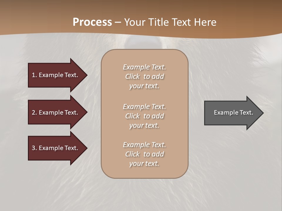 A Brown Bear Standing In Front Of A Mountain PowerPoint Template