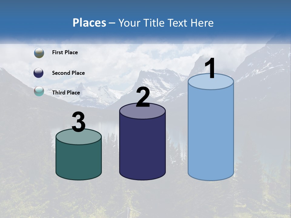 A Scenic View Of A Lake Surrounded By Mountains PowerPoint Template