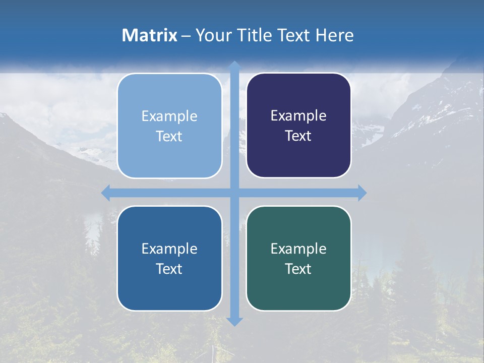 A Scenic View Of A Lake Surrounded By Mountains PowerPoint Template
