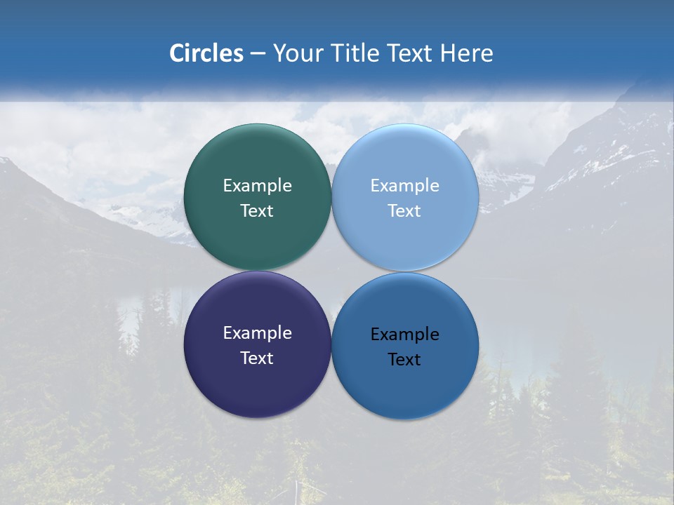 A Scenic View Of A Lake Surrounded By Mountains PowerPoint Template