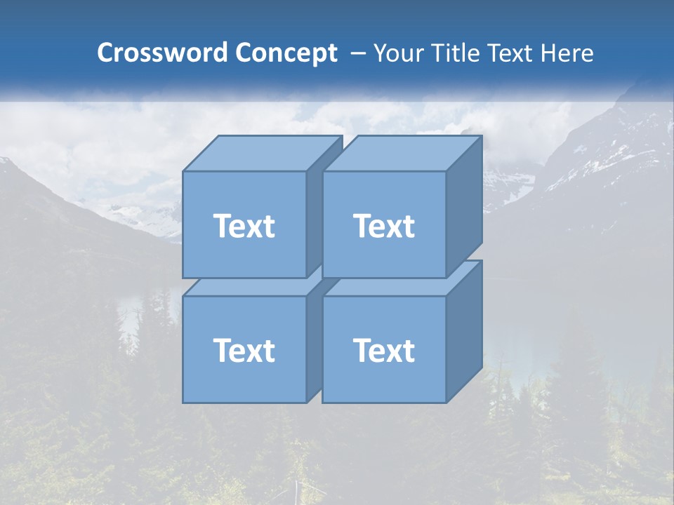 A Scenic View Of A Lake Surrounded By Mountains PowerPoint Template