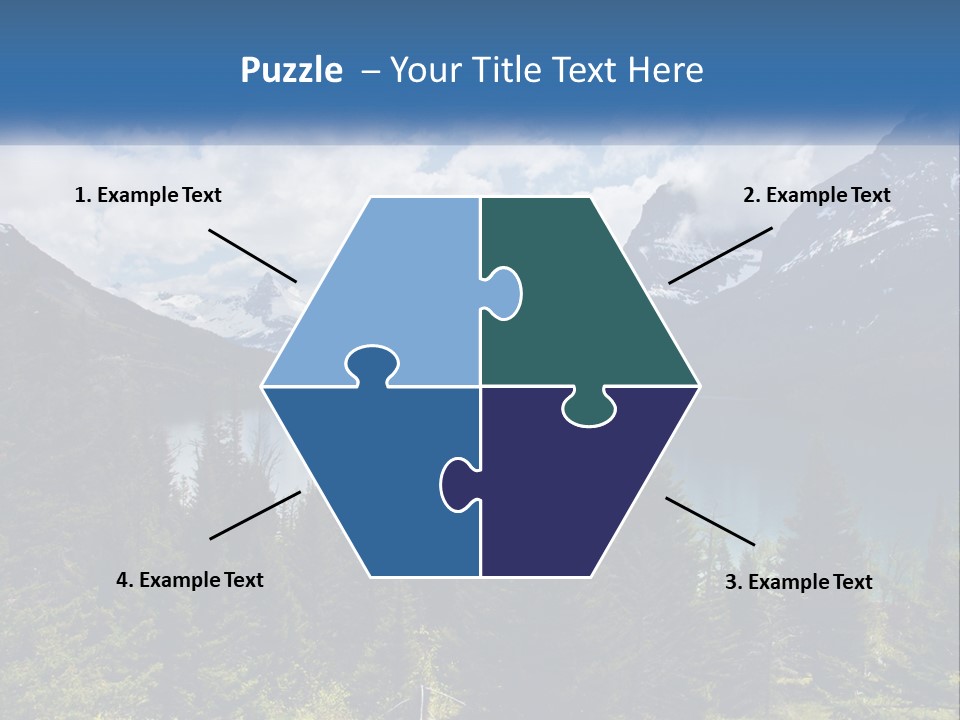 A Scenic View Of A Lake Surrounded By Mountains PowerPoint Template