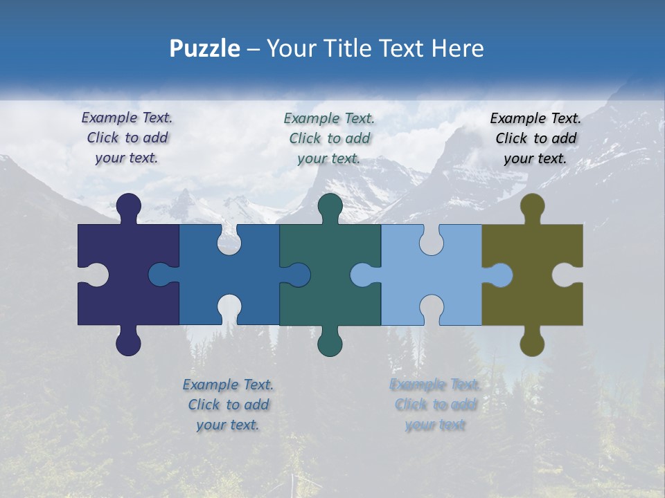 A Scenic View Of A Lake Surrounded By Mountains PowerPoint Template