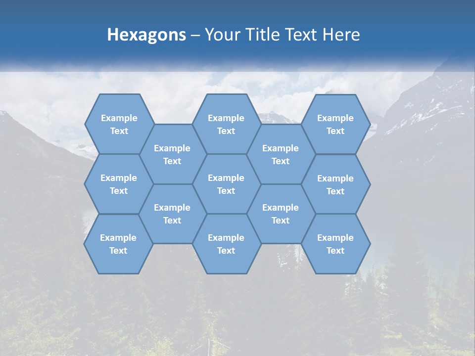 A Scenic View Of A Lake Surrounded By Mountains PowerPoint Template