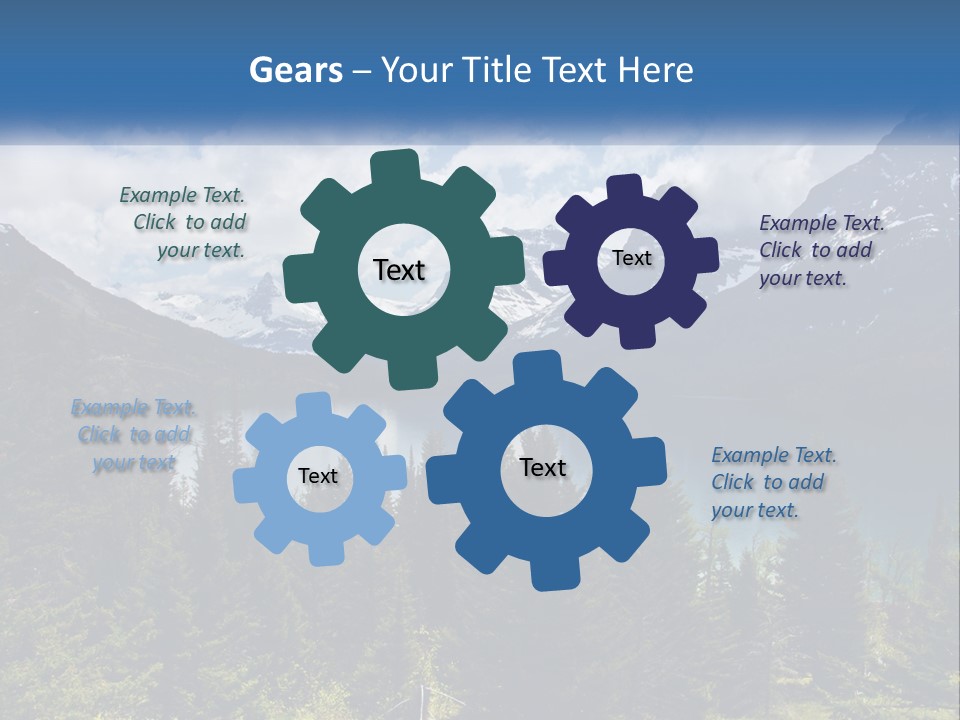 A Scenic View Of A Lake Surrounded By Mountains PowerPoint Template