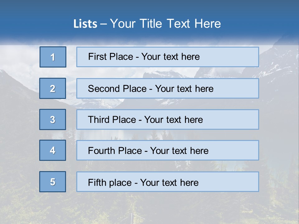 A Scenic View Of A Lake Surrounded By Mountains PowerPoint Template