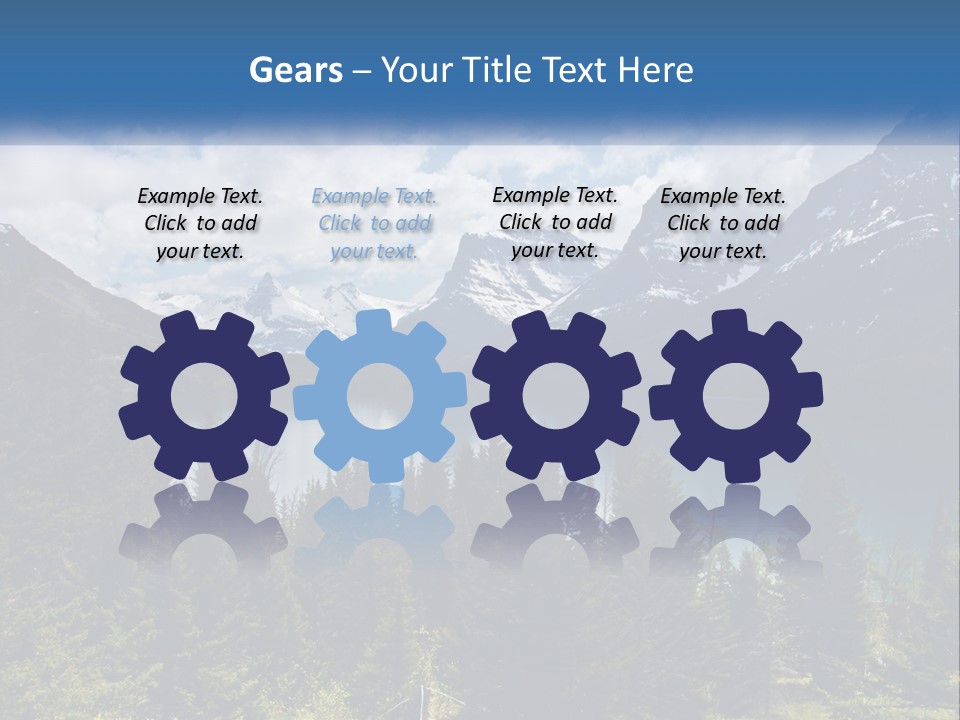 A Scenic View Of A Lake Surrounded By Mountains PowerPoint Template