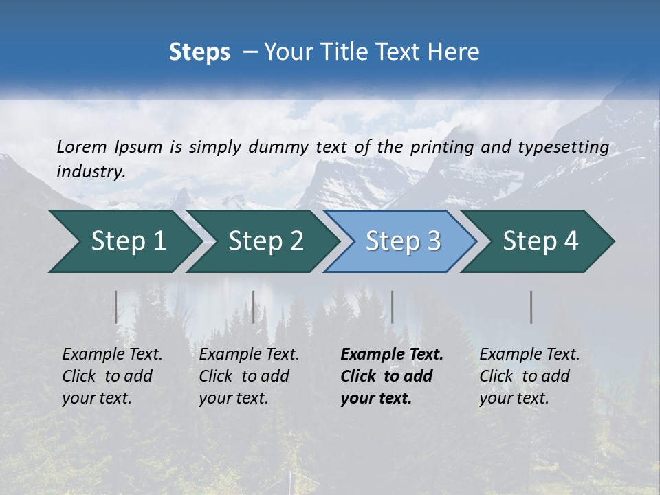 A Scenic View Of A Lake Surrounded By Mountains PowerPoint Template