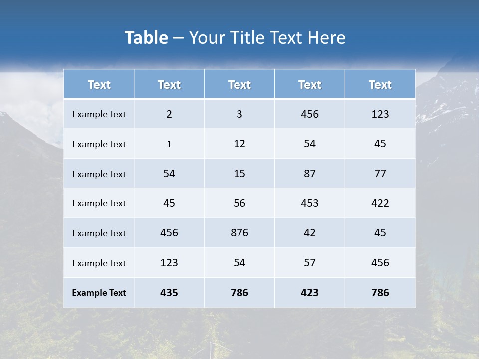 A Scenic View Of A Lake Surrounded By Mountains PowerPoint Template