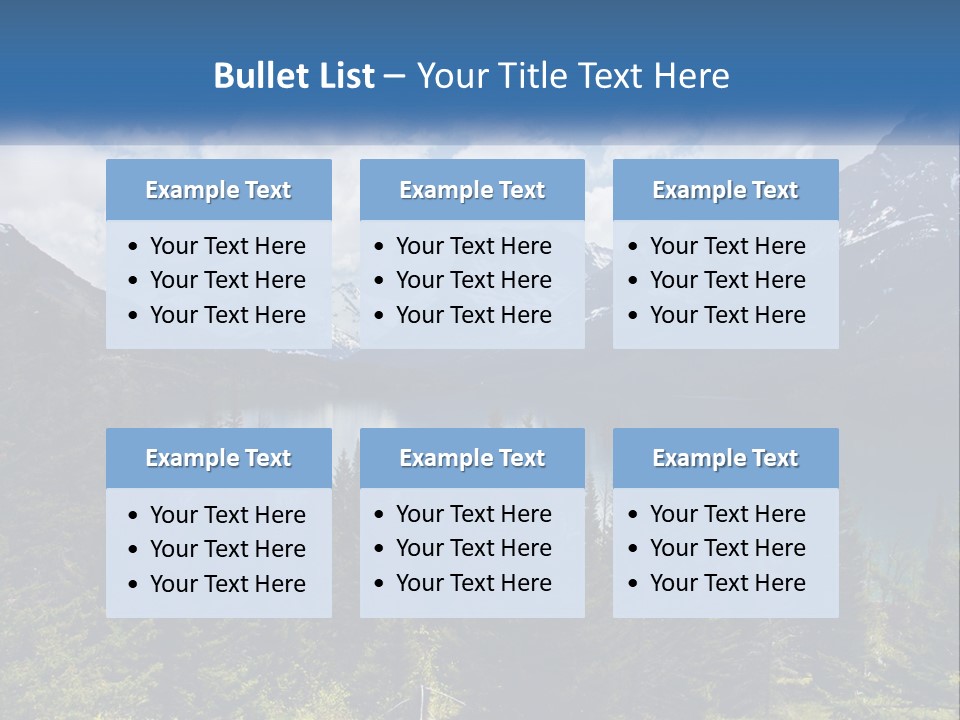 A Scenic View Of A Lake Surrounded By Mountains PowerPoint Template