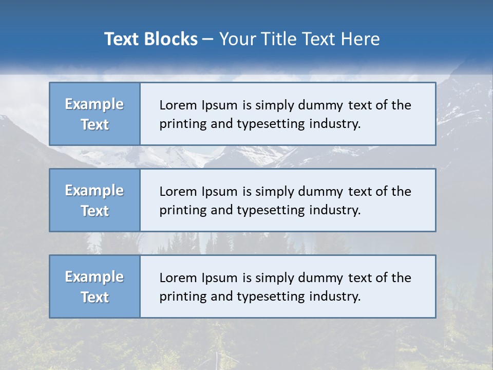 A Scenic View Of A Lake Surrounded By Mountains PowerPoint Template
