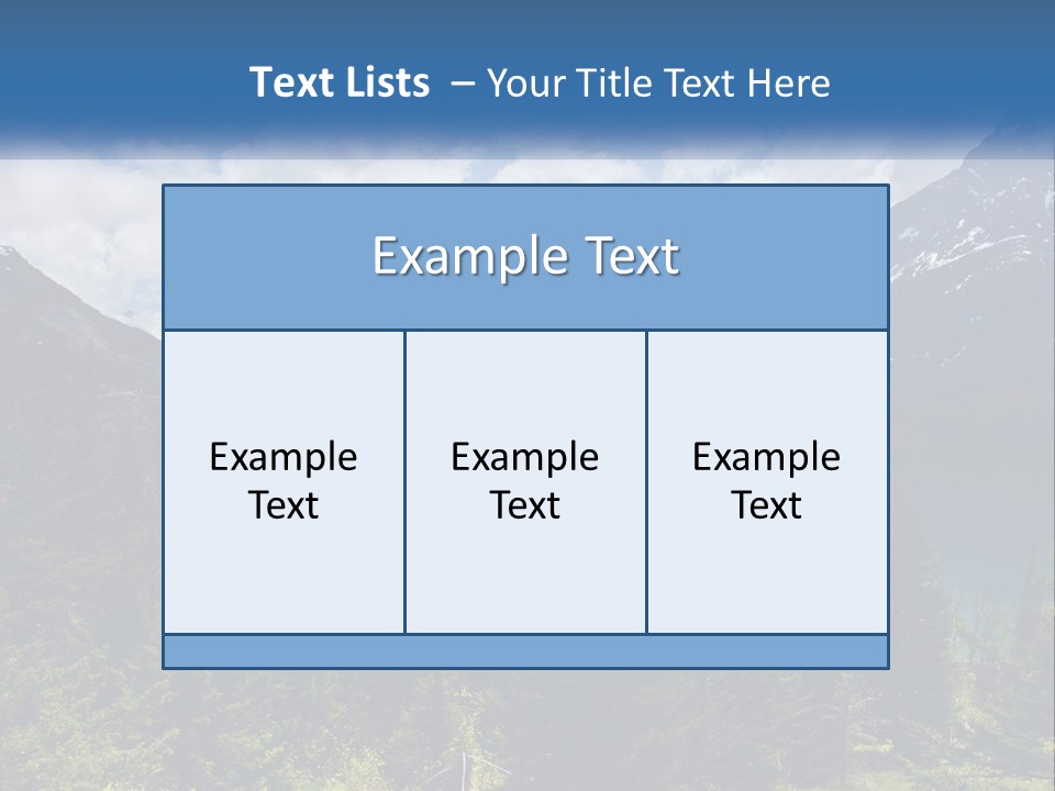 A Scenic View Of A Lake Surrounded By Mountains PowerPoint Template