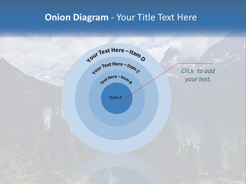 A Scenic View Of A Lake Surrounded By Mountains PowerPoint Template