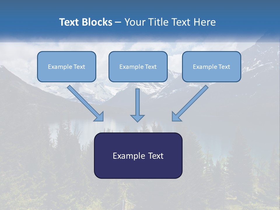 A Scenic View Of A Lake Surrounded By Mountains PowerPoint Template