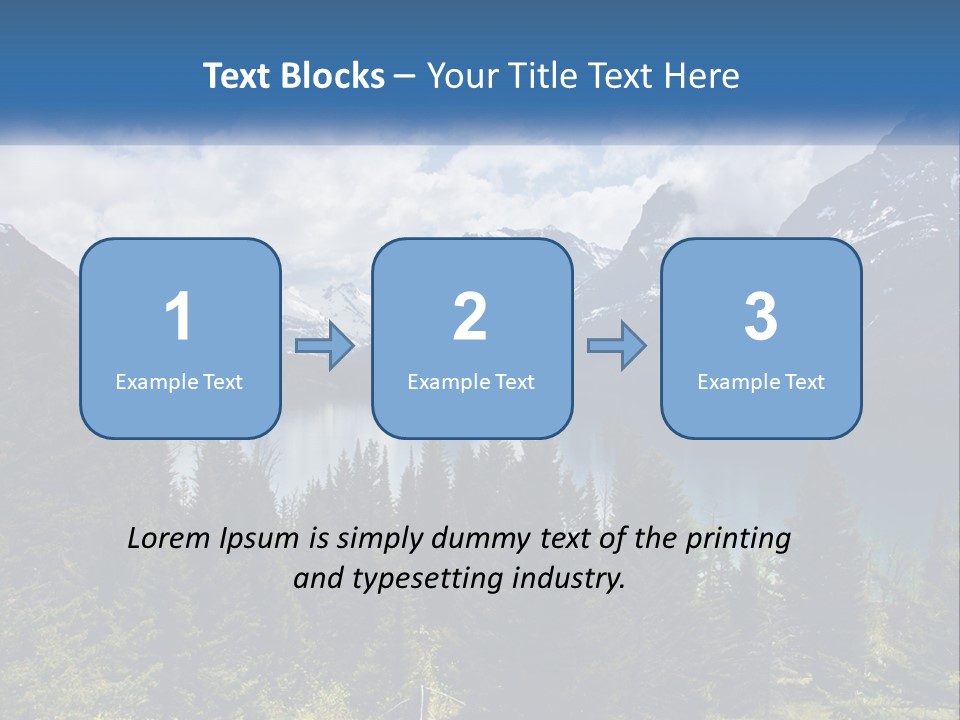 A Scenic View Of A Lake Surrounded By Mountains PowerPoint Template