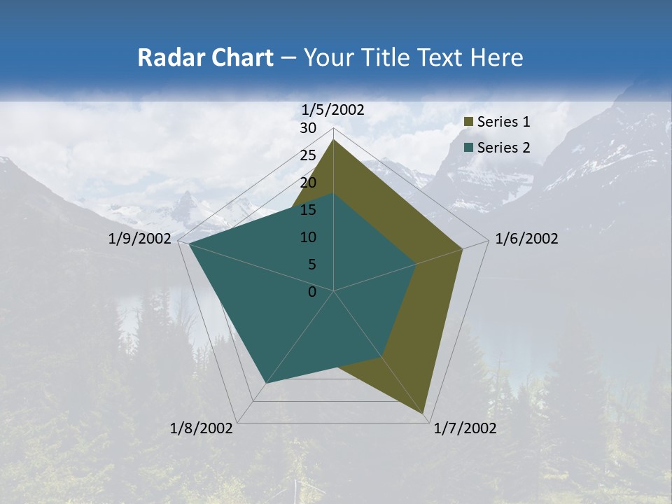 A Scenic View Of A Lake Surrounded By Mountains PowerPoint Template