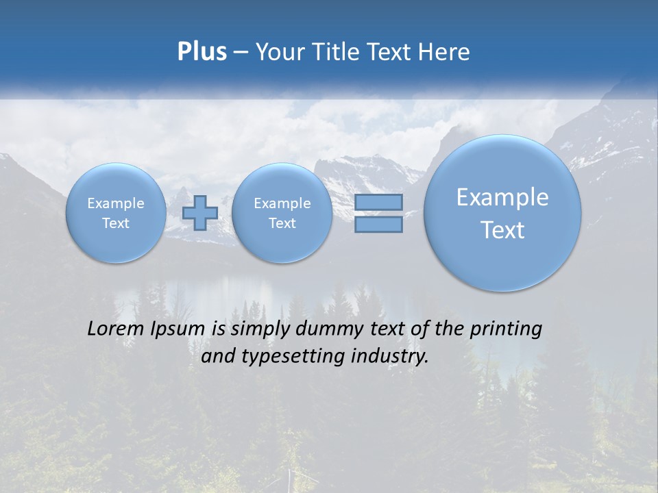 A Scenic View Of A Lake Surrounded By Mountains PowerPoint Template