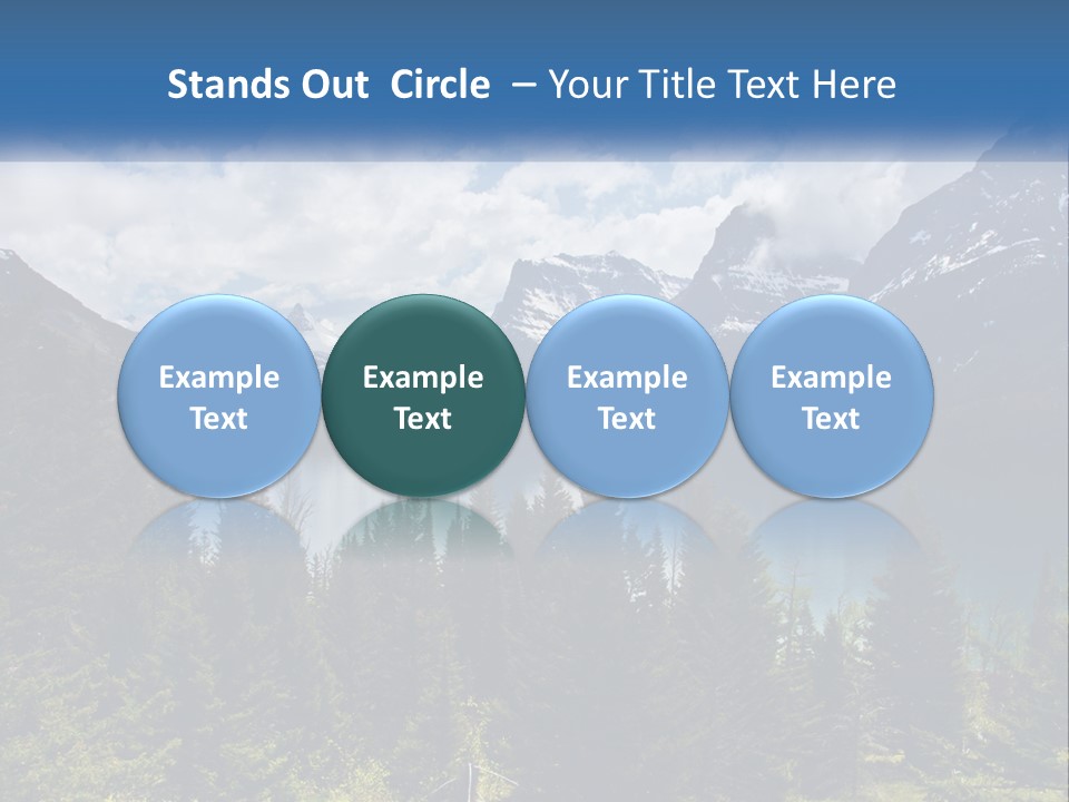 A Scenic View Of A Lake Surrounded By Mountains PowerPoint Template