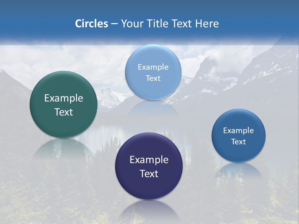 A Scenic View Of A Lake Surrounded By Mountains PowerPoint Template