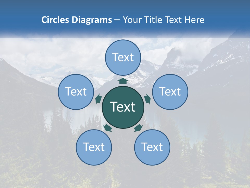 A Scenic View Of A Lake Surrounded By Mountains PowerPoint Template