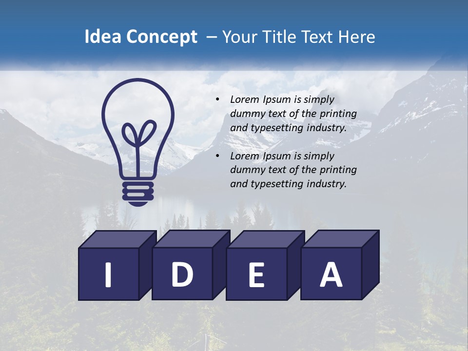 A Scenic View Of A Lake Surrounded By Mountains PowerPoint Template