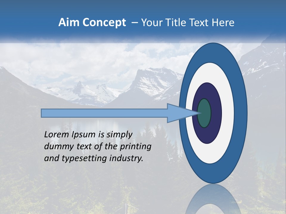 A Scenic View Of A Lake Surrounded By Mountains PowerPoint Template