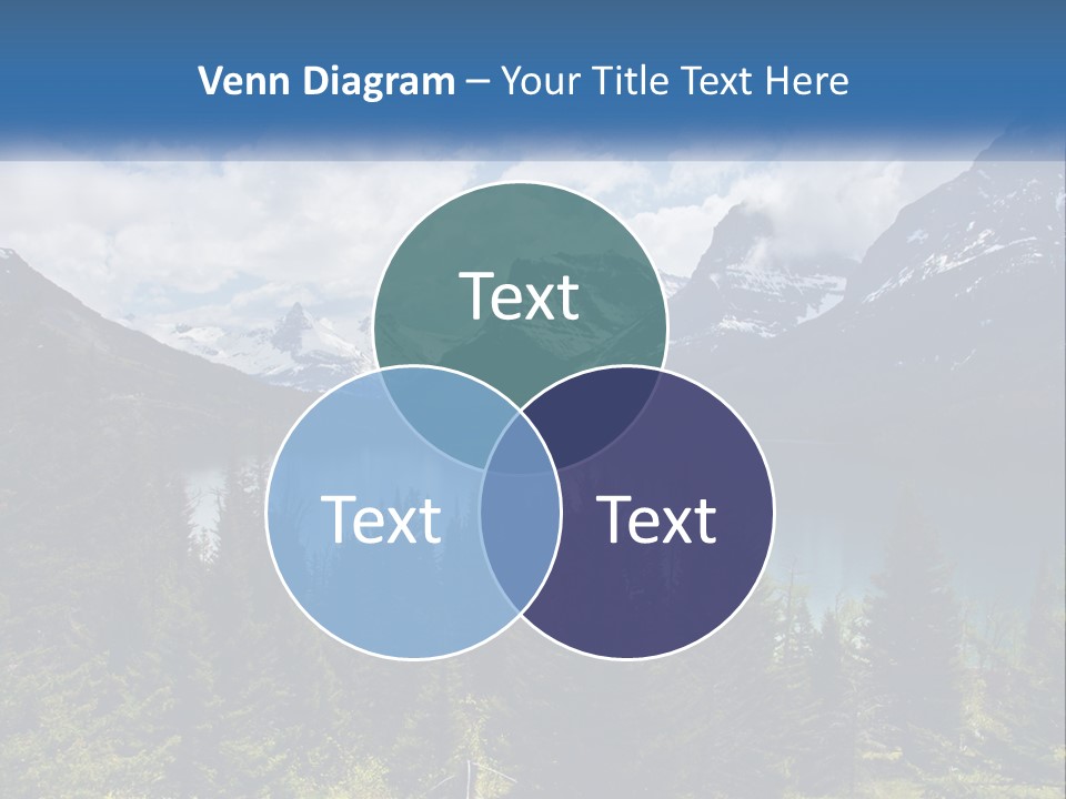 A Scenic View Of A Lake Surrounded By Mountains PowerPoint Template