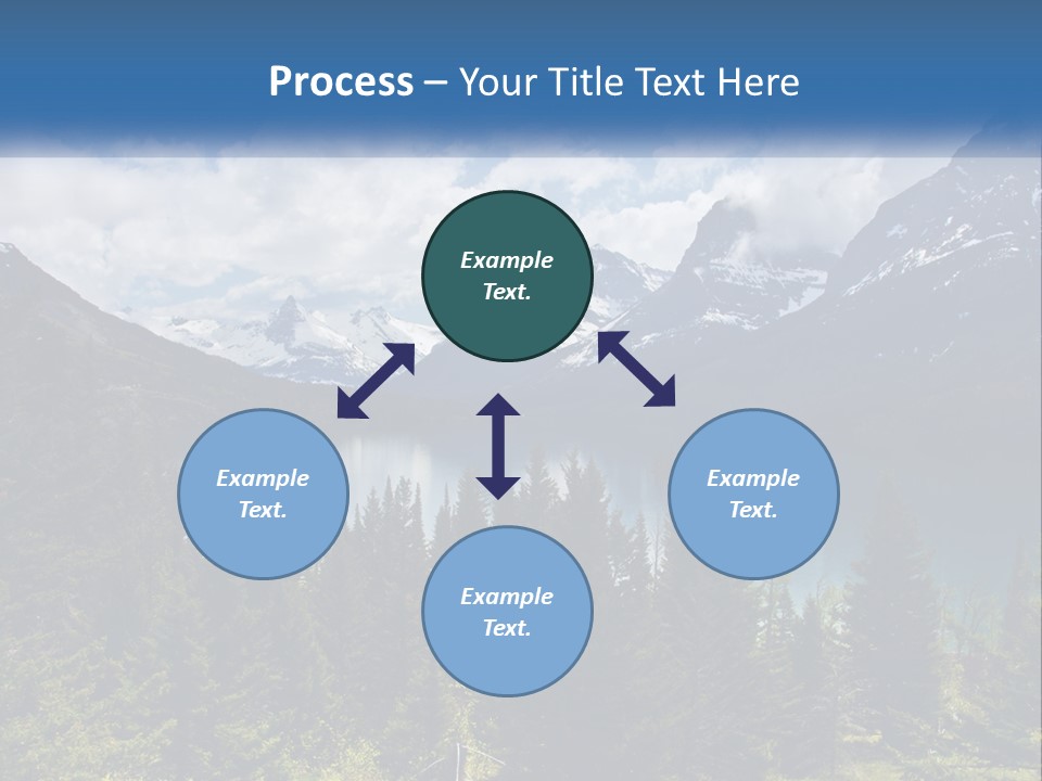 A Scenic View Of A Lake Surrounded By Mountains PowerPoint Template