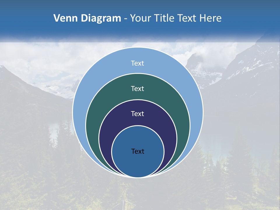A Scenic View Of A Lake Surrounded By Mountains PowerPoint Template