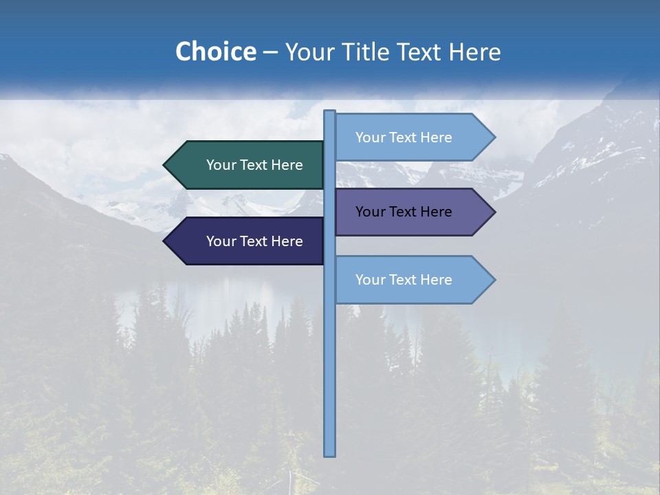 A Scenic View Of A Lake Surrounded By Mountains PowerPoint Template