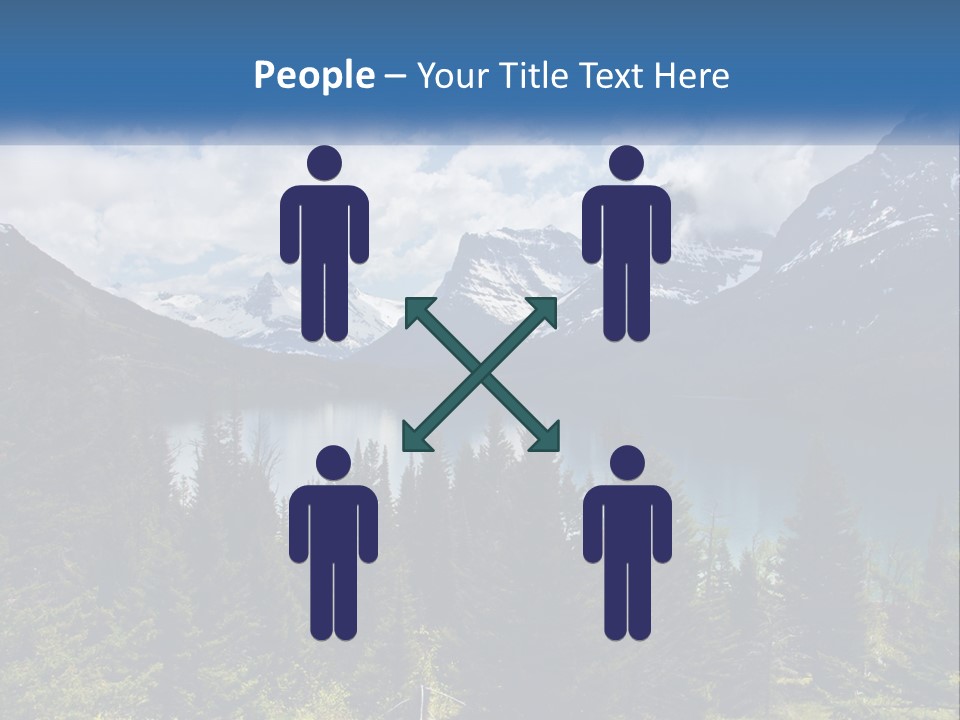 A Scenic View Of A Lake Surrounded By Mountains PowerPoint Template