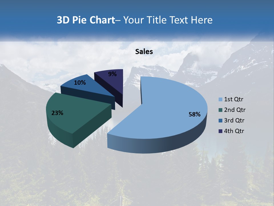 A Scenic View Of A Lake Surrounded By Mountains PowerPoint Template