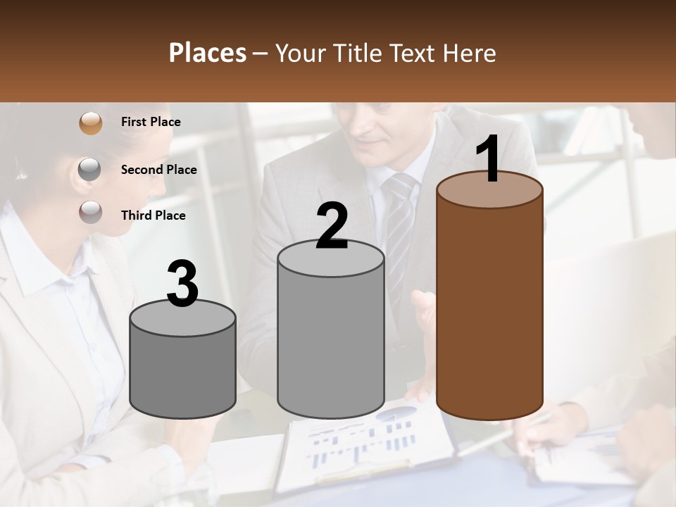 A Group Of People Sitting Around A Table Talking PowerPoint Template