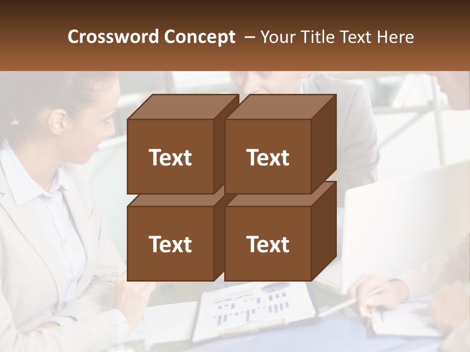 A Group Of People Sitting Around A Table Talking PowerPoint Template