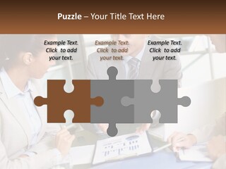 A Group Of People Sitting Around A Table Talking PowerPoint Template