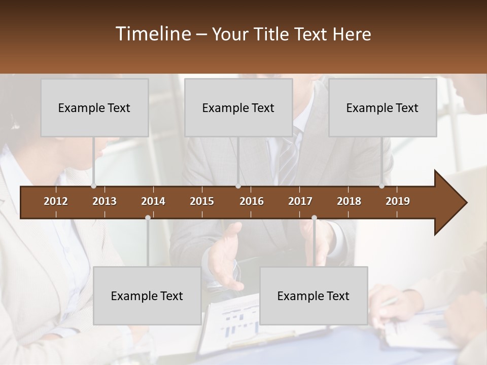 A Group Of People Sitting Around A Table Talking PowerPoint Template