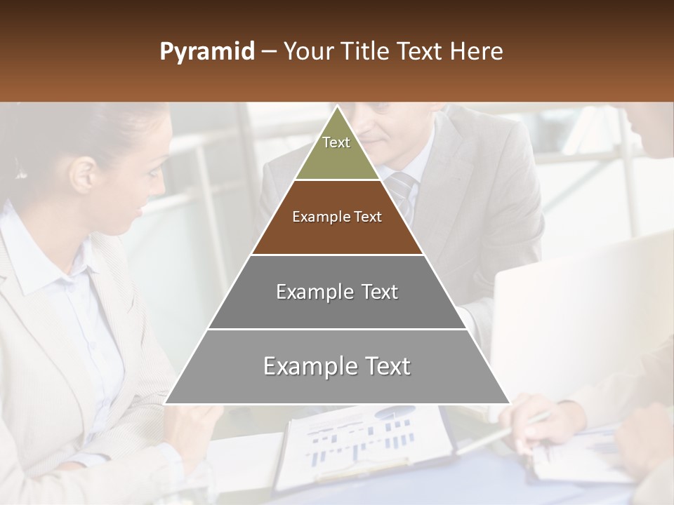 A Group Of People Sitting Around A Table Talking PowerPoint Template