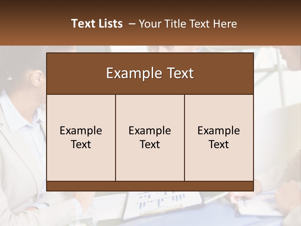 A Group Of People Sitting Around A Table Talking PowerPoint Template
