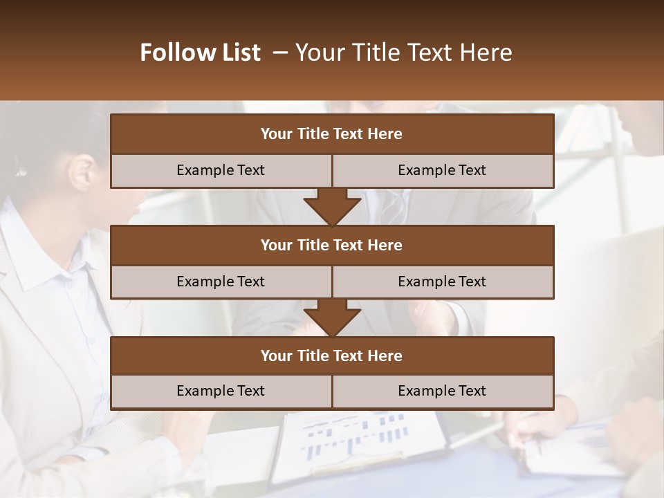 A Group Of People Sitting Around A Table Talking PowerPoint Template