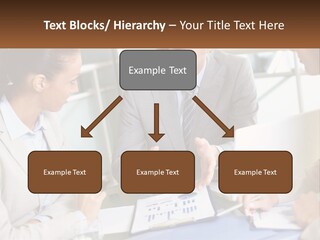 A Group Of People Sitting Around A Table Talking PowerPoint Template