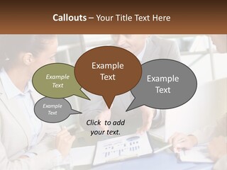 A Group Of People Sitting Around A Table Talking PowerPoint Template