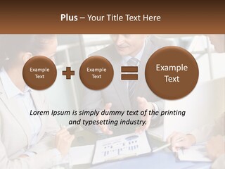 A Group Of People Sitting Around A Table Talking PowerPoint Template