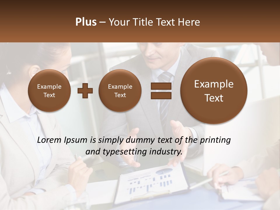 A Group Of People Sitting Around A Table Talking PowerPoint Template