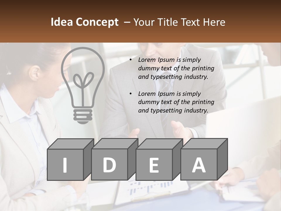 A Group Of People Sitting Around A Table Talking PowerPoint Template