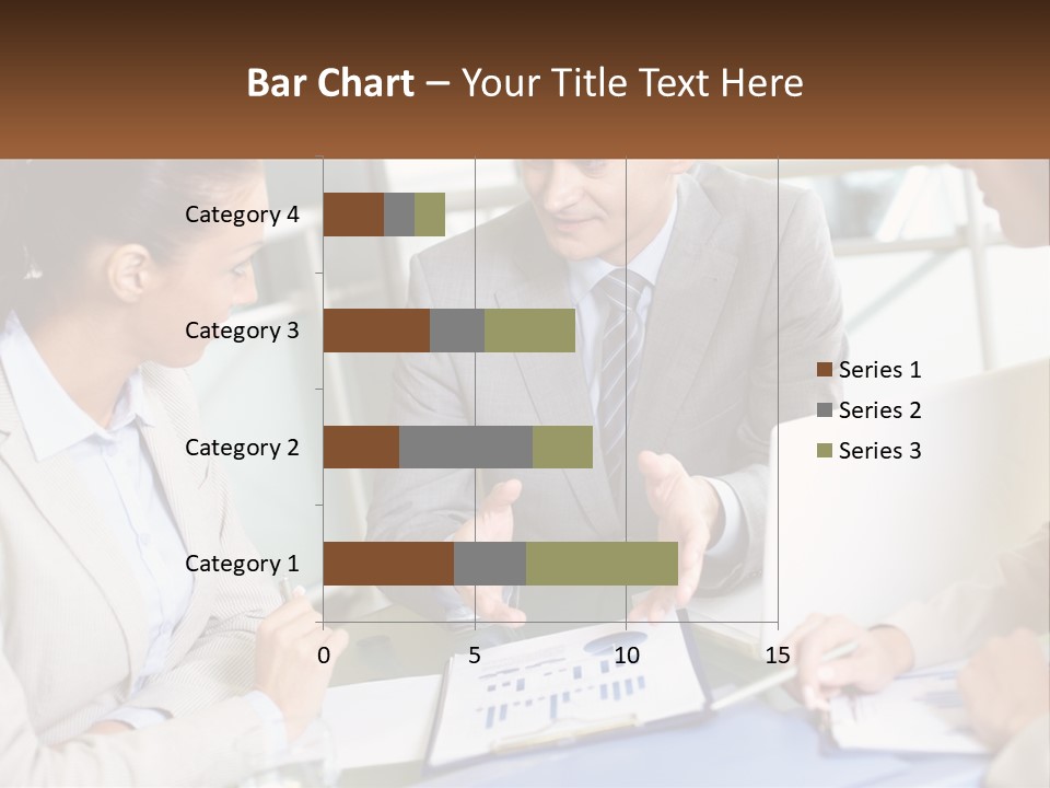 A Group Of People Sitting Around A Table Talking PowerPoint Template