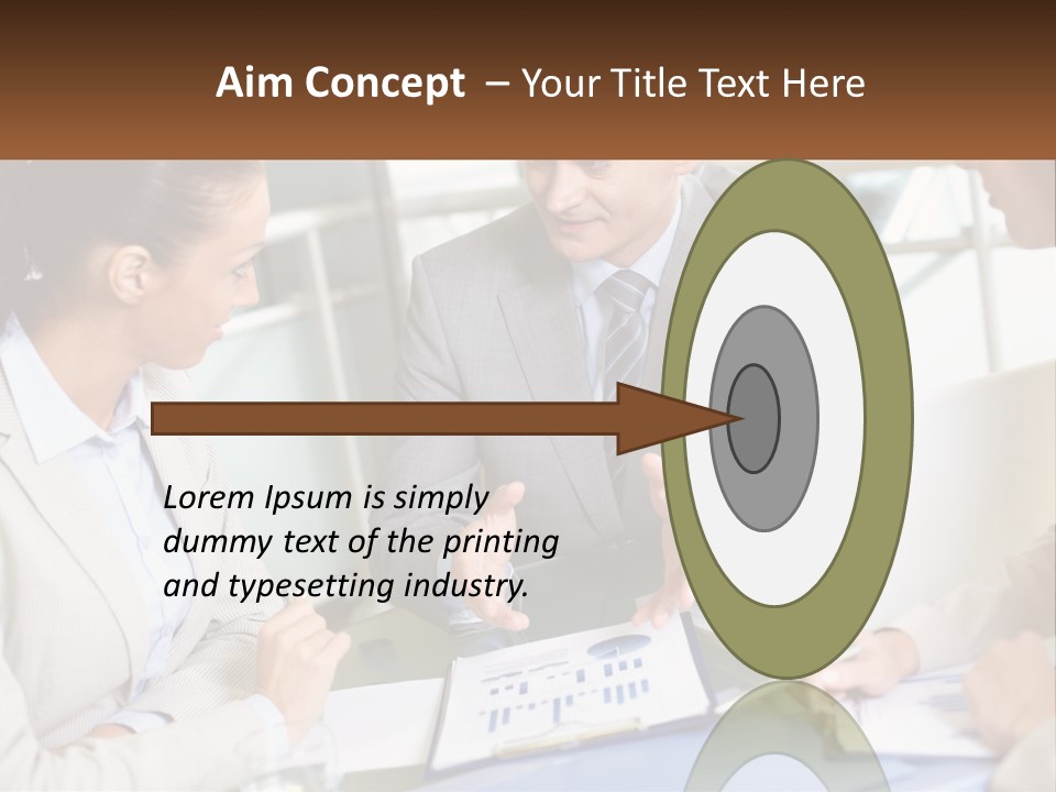 A Group Of People Sitting Around A Table Talking PowerPoint Template