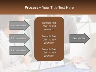 A Group Of People Sitting Around A Table Talking PowerPoint Template