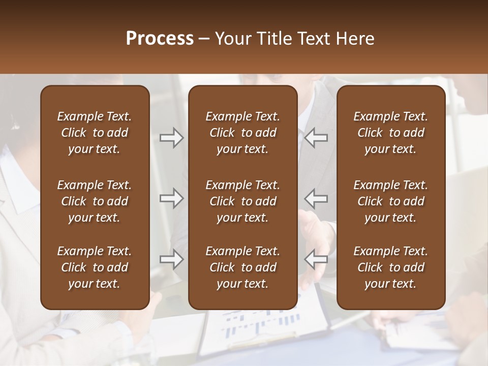 A Group Of People Sitting Around A Table Talking PowerPoint Template